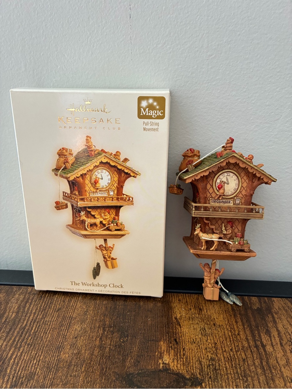 Hallmark Keepsake 2006 Workshop Clock Ornament